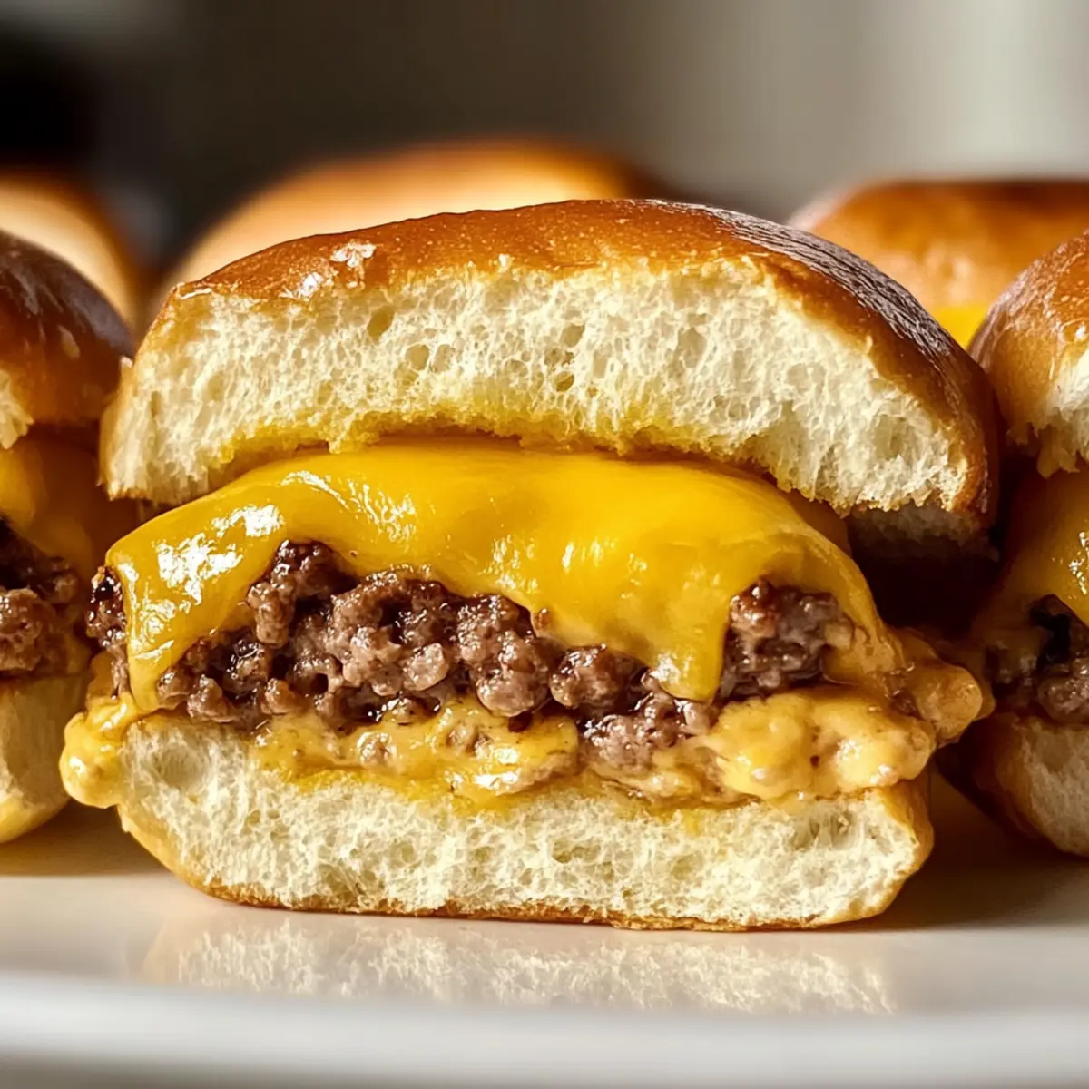 Hawaiian Roll Cheeseburger Slider Rezept für die ganze Familie 5 Hawaiian Roll Cheeseburger Slider Rezept Zutaten: - 12 Hawaii-Brötchen - 500 g Rinderhackfleisch - 100 g Käse (Cheddar oder Amerikanisch) - 1 Zwiebel, gewürfelt - 2 EL Ketchup - 2 EL Senf - Salz und Pfeffer nach Geschmack - Butter zum Bestreichen - Optionale Beläge: Salat, Tomaten, Gurken, Mayonnaise Anleitung: 1. Ofen auf 180 Grad Celsius vorheizen. 2. Rinderhackfleisch mit Zwiebel, Ketchup, Senf, Salz und Pfeffer vermengen. 3. Rinderhackfleisch in 12 gleichmäßige Portionen formen und flach drücken. 4. In einer Pfanne bei mittlerer Hitze braten, bis sie durchgegart sind. 5. Käse auf die Patties legen und schmelzen lassen. 6. Brötchen aufschneiden und die untere Hälfte mit Butter bestreichen. 7. Patties auf die Brötchen legen, nach Wunsch mit Belägen garnieren. 8. Obere Hälfte der Brötchen darauflegen und im Ofen 5-10 Minuten backen. 9. Servieren und genießen