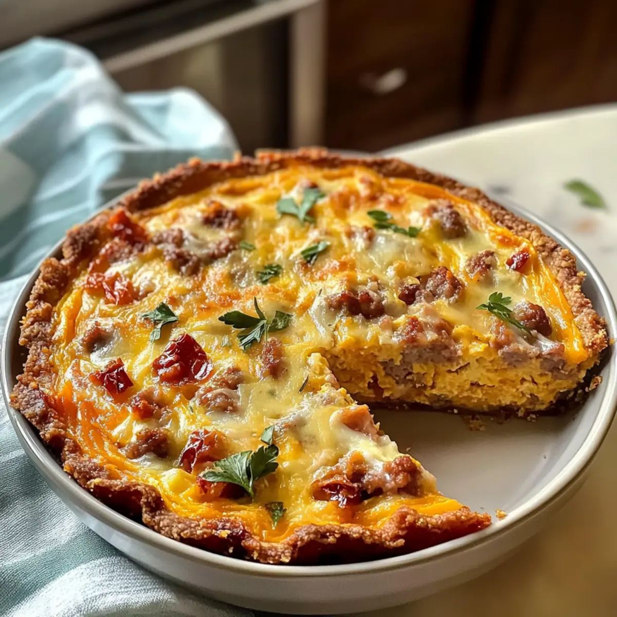 Hausgemachter Süßkartoffel-Quiche mit gemahlenem Truthahn 3 Homemade Sweet Potato Quiche with Ground Turkey ylo2my