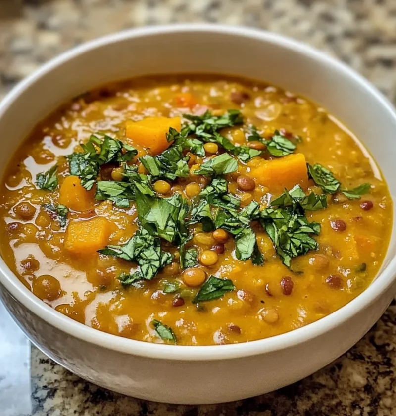 Honeynut-Kürbis Rote Linsen Suppe für kalte Tage 1 Honeynut-Kürbis Rote Linsen Suppe