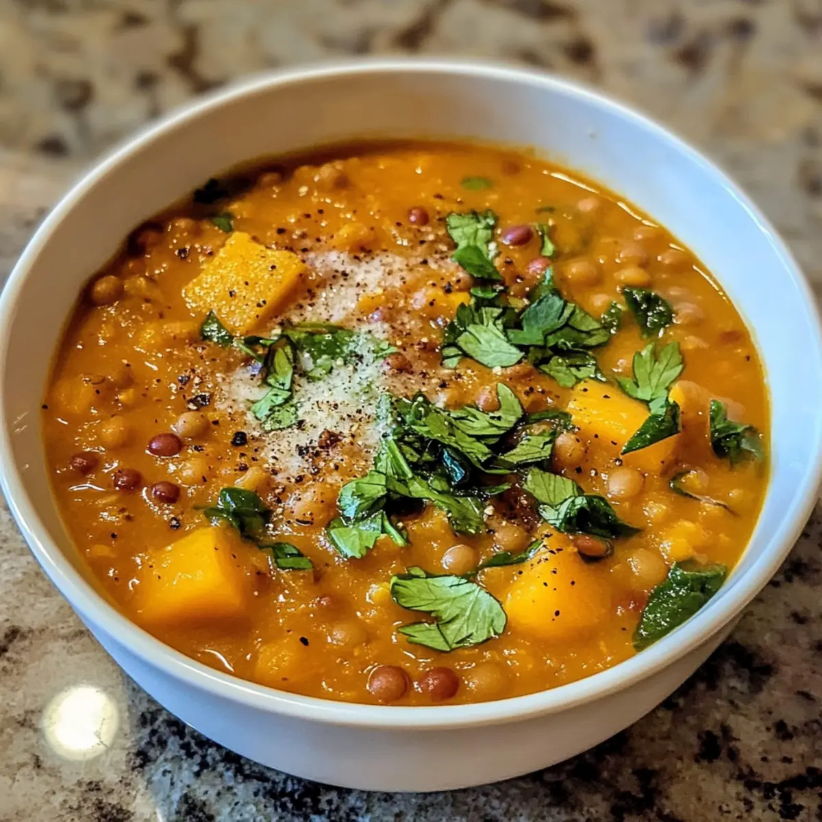 Honeynut-Kürbis Rote Linsen Suppe für kalte Tage 3 Honeynut KA¼rbis Rote Linsen Suppe tbqbzp