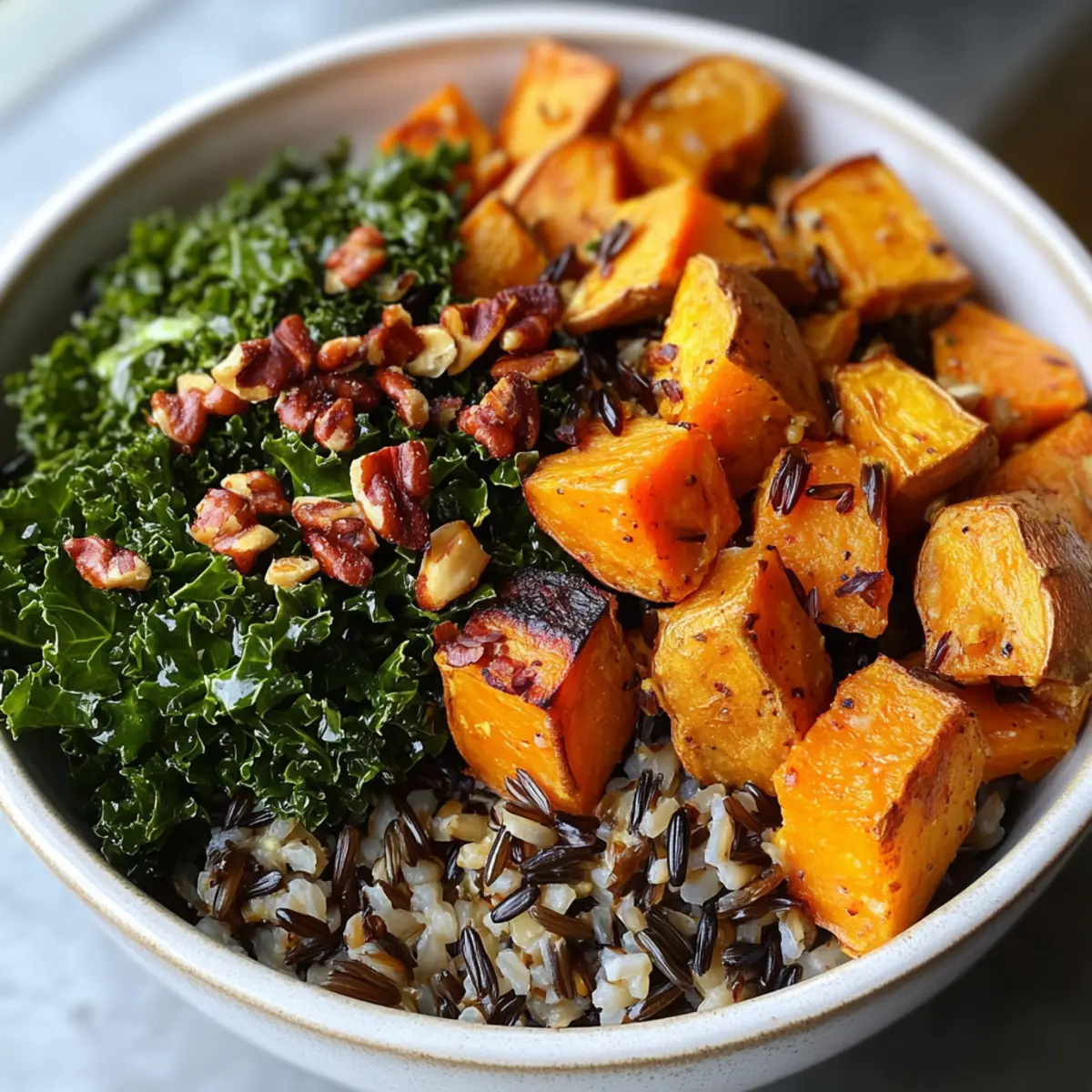 Kale- und Süßkartoffel-Wildreis-Bowl Rezept 3