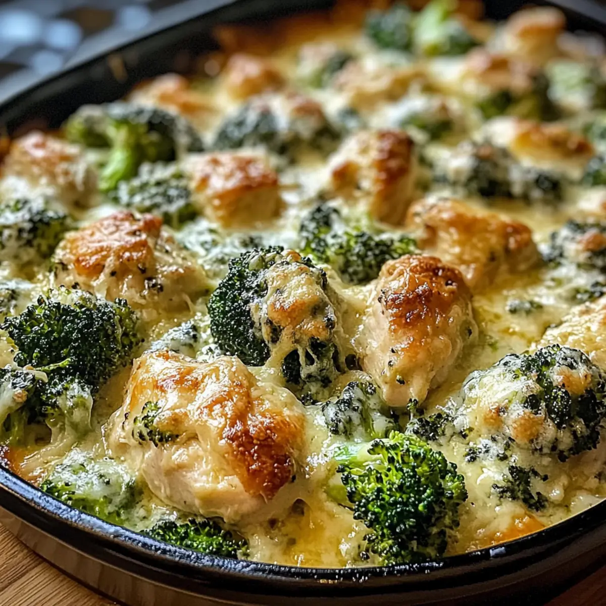 Keto Chicken Alfredo Broccoli Bake Cremig Low Carb wq5lfw