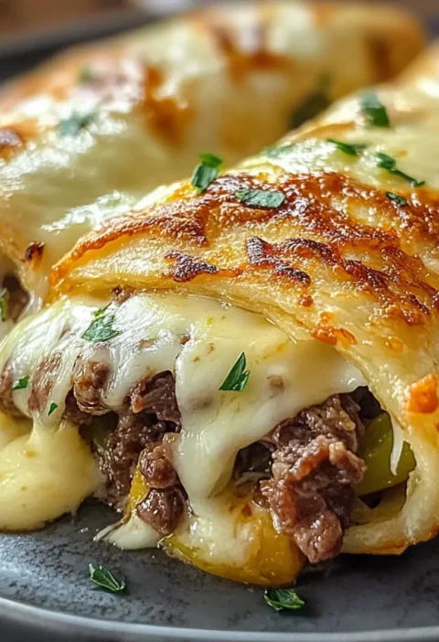 Keto Philly Cheesesteak Rollen – Niedriger Kohlenhydratgehalt & Ultra Käse