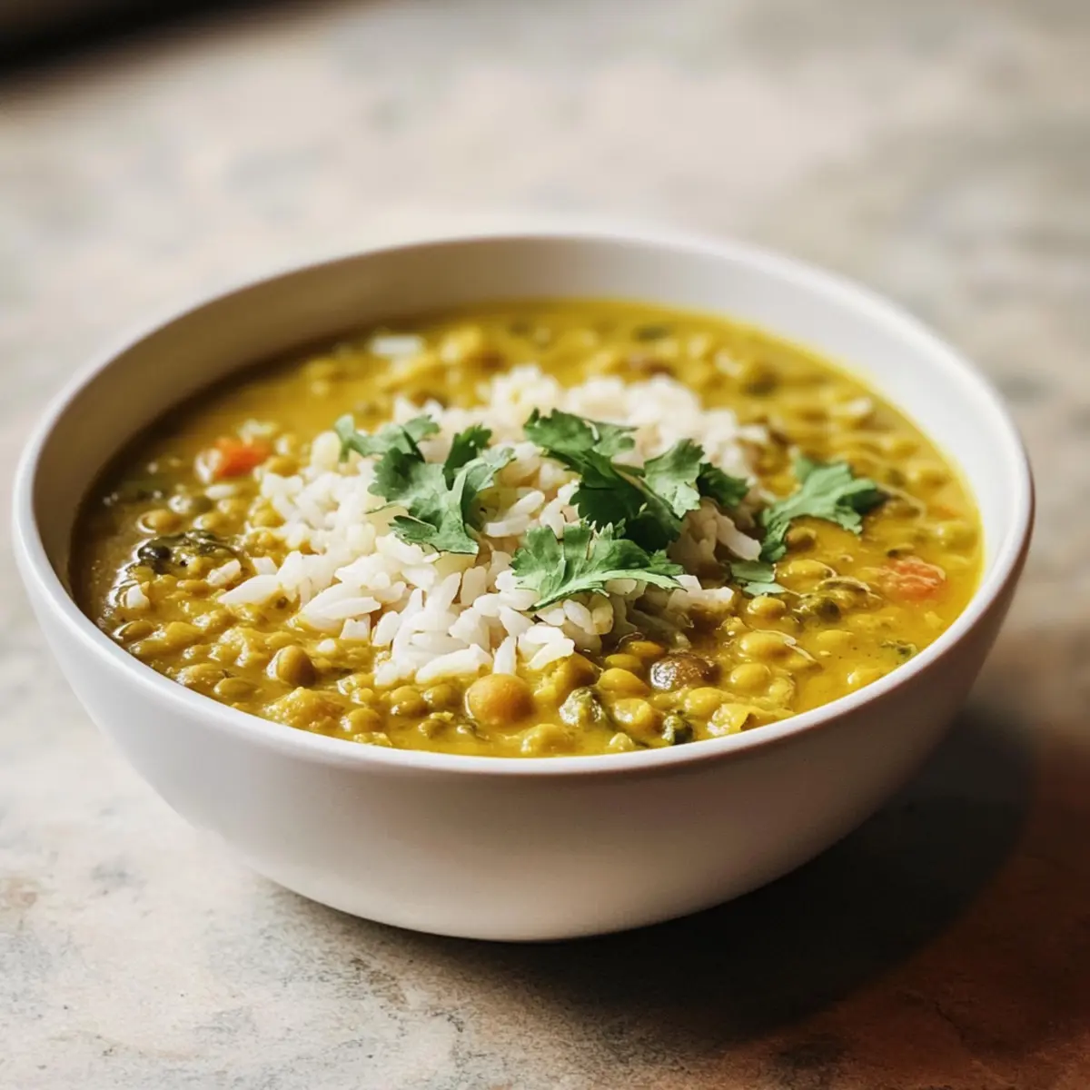 Kitchari-Suppe mit Reis und Mung Dal – Sanft, Nährend und Einfach