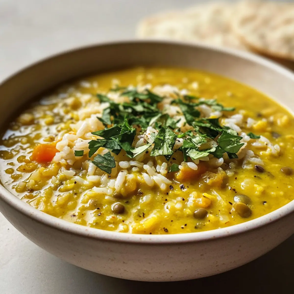 Kitchari Suppe mit Reis und Mung Dal Sanft NA¤hrend und Einfach vuqerp