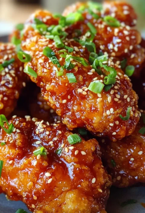 Koreanisches gebratenes Hühnchen