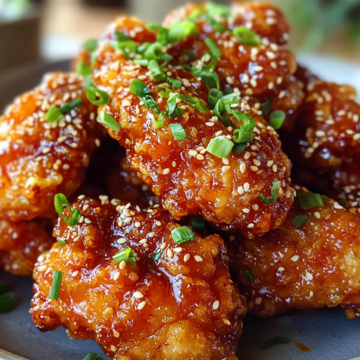 Koreanisches gebratenes Hühnchen