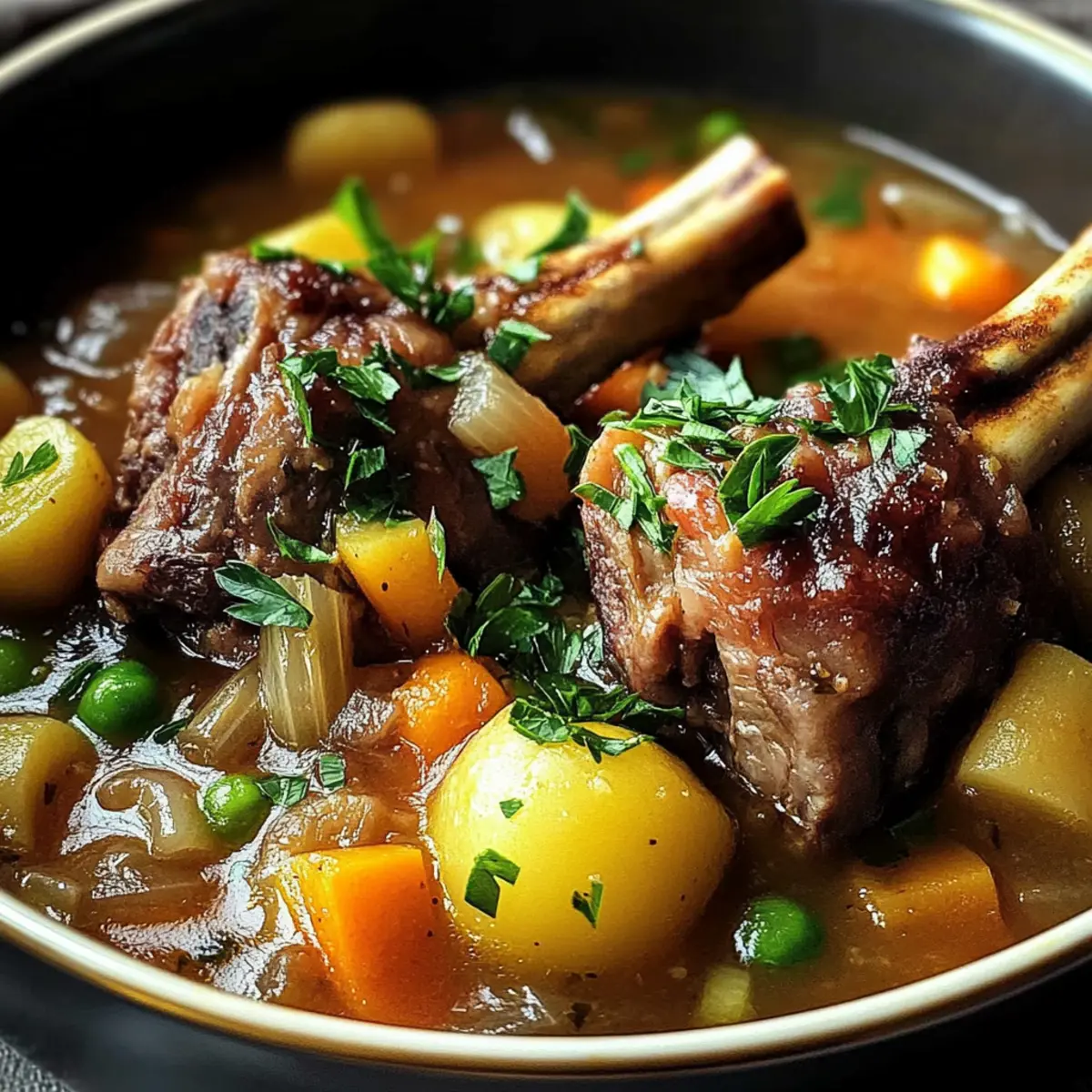 Lammhaxen mit Fenchel und Gemüsesuppe genießen 4