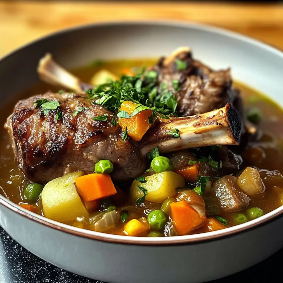 Lammhaxen mit Fenchel und Gemüsesuppe genießen 5 Lammhaxen, Fenchel und Gemüsesuppe