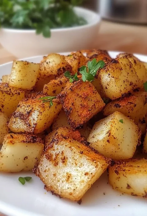 Low Carb Bratkartoffeln aus Kohlrabi – Gesunde Beilage