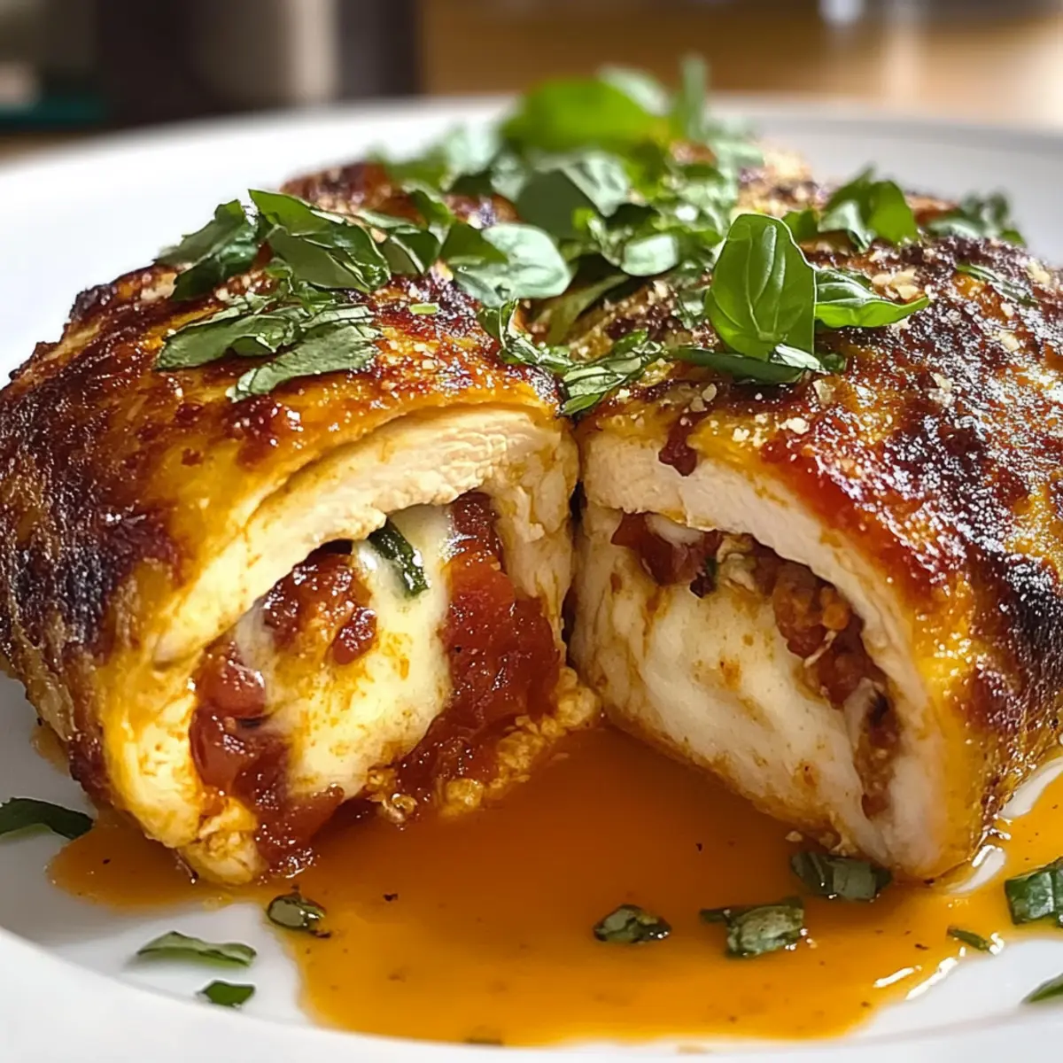 Low Carb Hähnchenroulade im Pizza Stil – Gesund genießen 4 Low Carb HA¤hnchenroulade im Pizza Style Gesund herzhaft by9eci