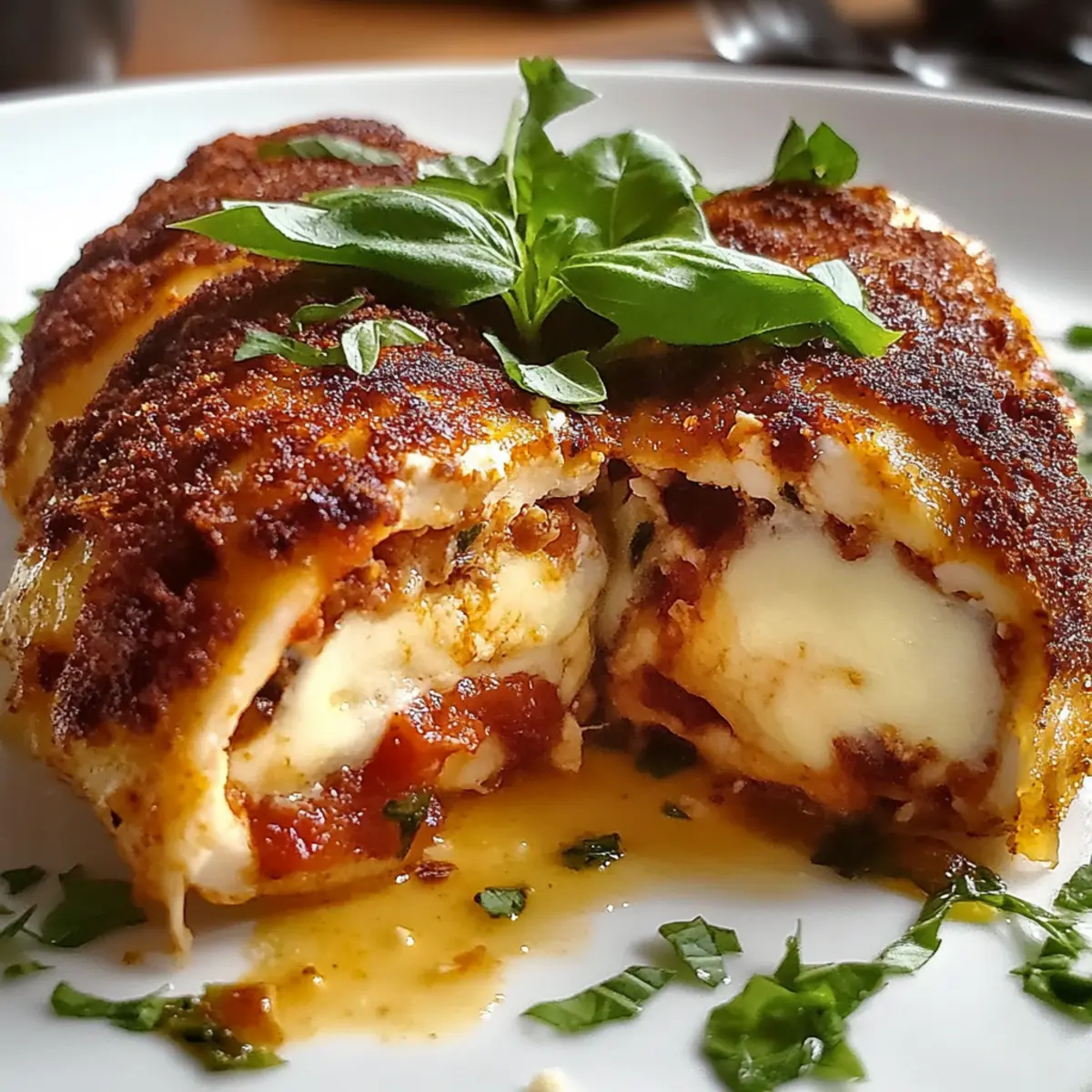 Low Carb Hähnchenroulade im Pizza Stil – Gesund genießen 5 Low Carb Hähnchenroulade im Pizza Stil – Gesund & herzhaft