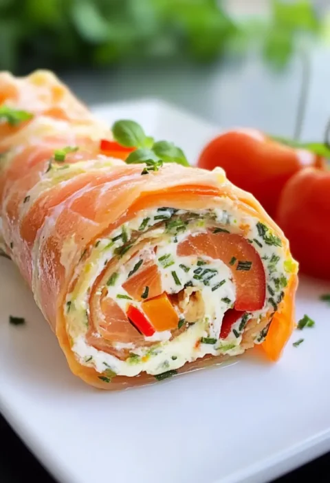 Low Carb Lachsrolle ohne Spinat