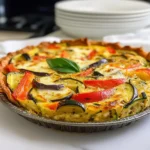 Low Carb Quiche mit Gemüse und Käse genießen