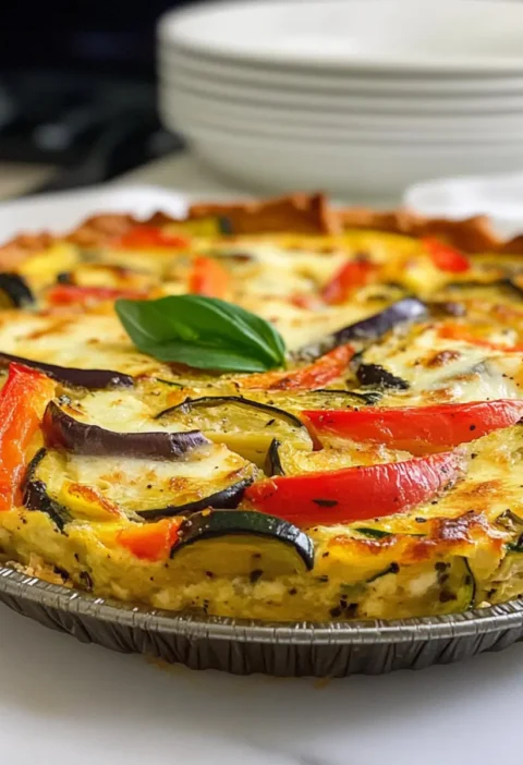 Low Carb Quiche mit Gemüse und Käse – Vegetarisches Rezept