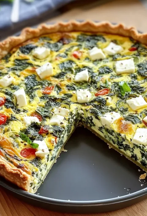 Low Carb Quiche with Spinach and Feta – Delicious Weight Loss Recipe without Carbohydrates
