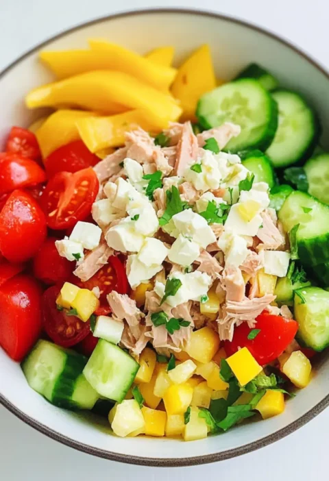 Low Carb Thunfischsalat Rezept – Gesunder Salat zum Abnehmen