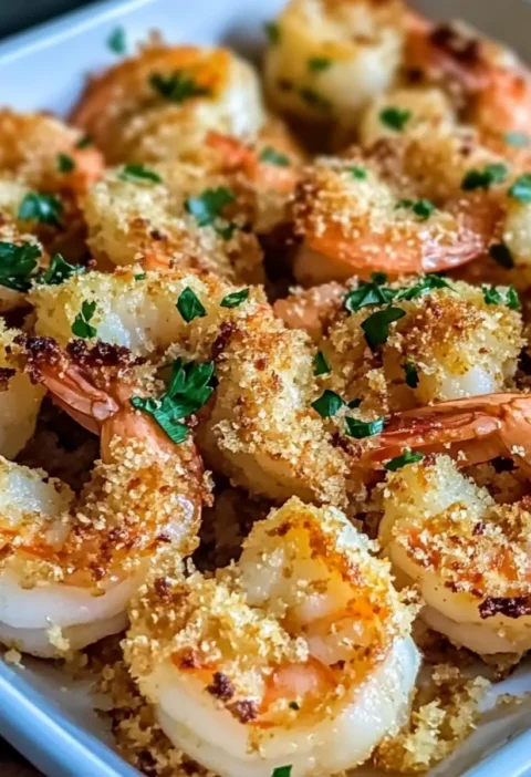 Magisch knusprig gebackene Garnelen