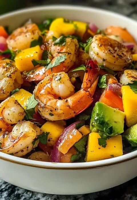 Mango-Avocado-Garnelensalat