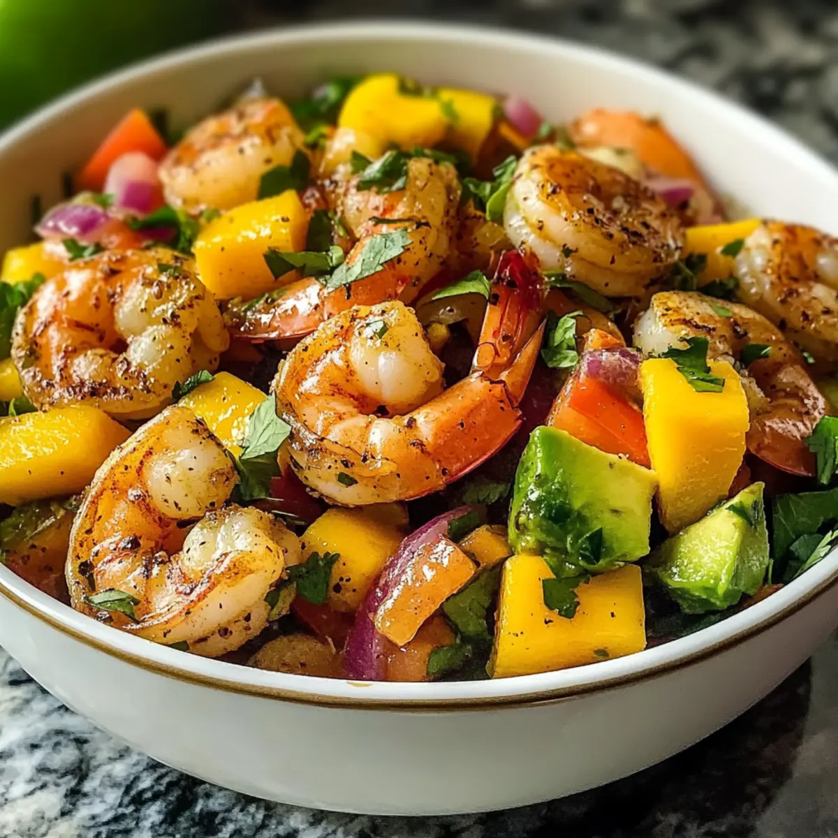 Mango-Avocado-Garnelensalat