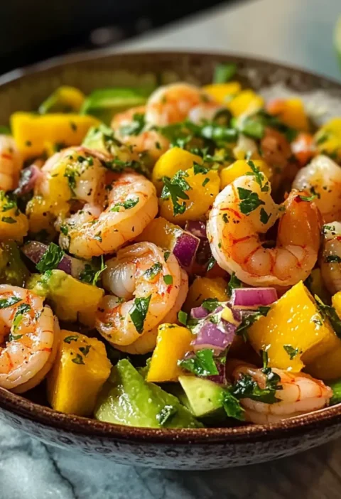 Mango-Avocado-Garnelensalat