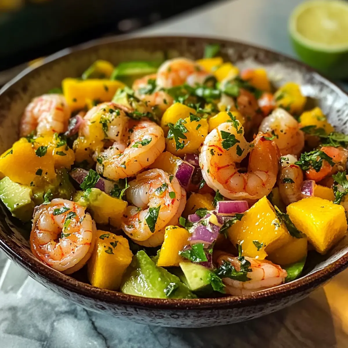 Mango-Avocado-Garnelensalat