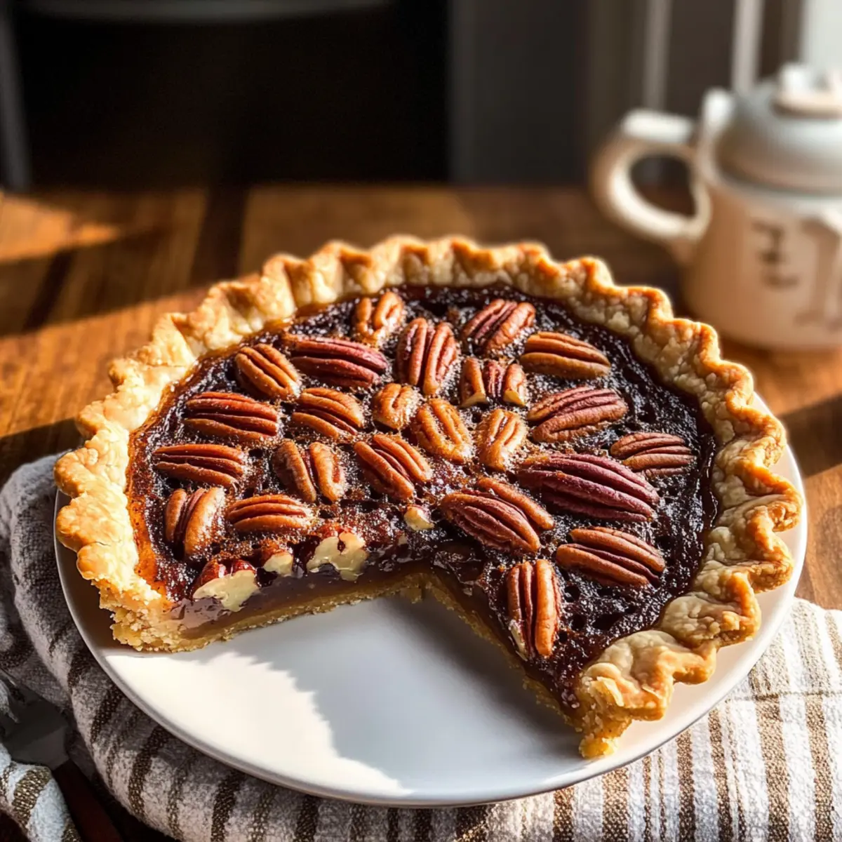 Maple Bourbon Pecan Pie Without Corn Syrup iearge