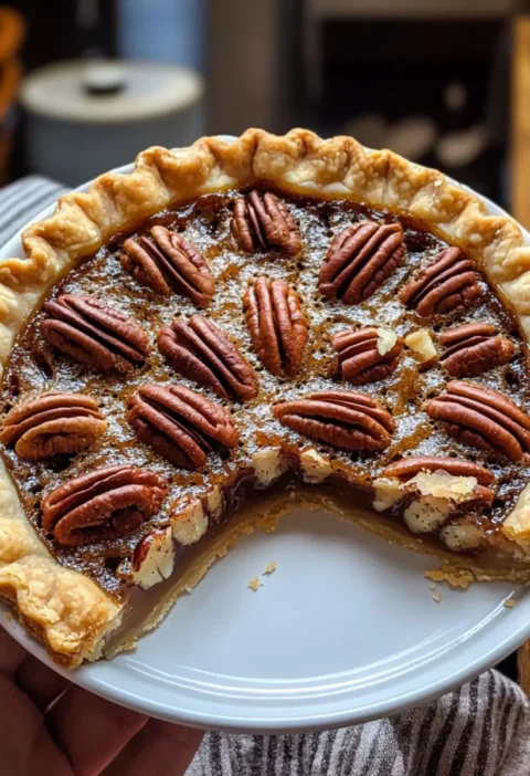 Ahorn-Bourbon-Pekannusskuchen (ohne Maissirup)