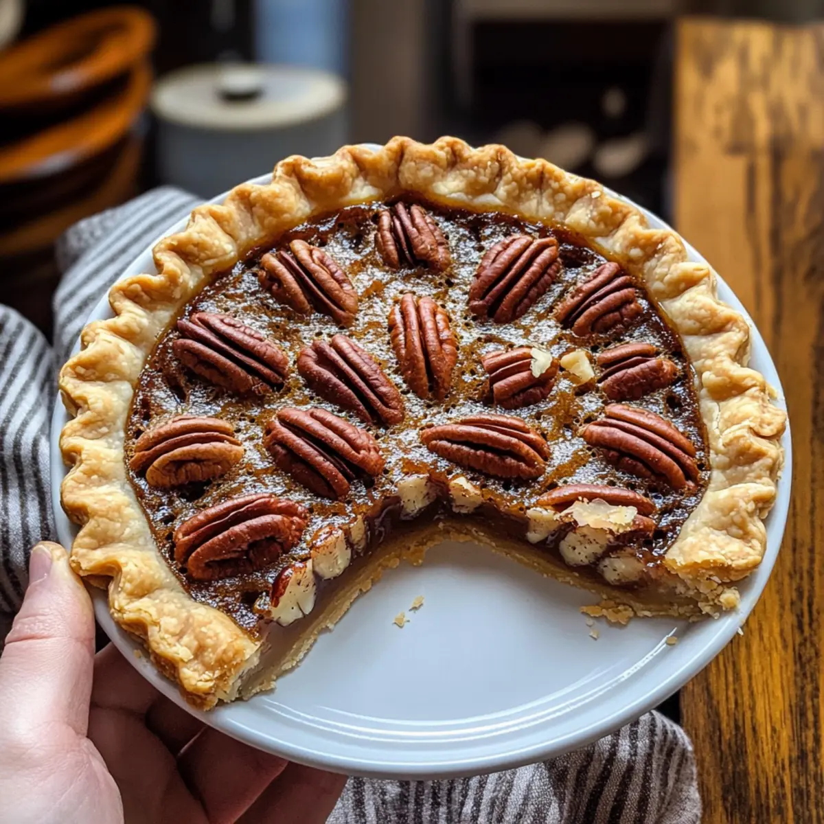 Ahorn-Bourbon-Pekannusskuchen (ohne Maissirup)