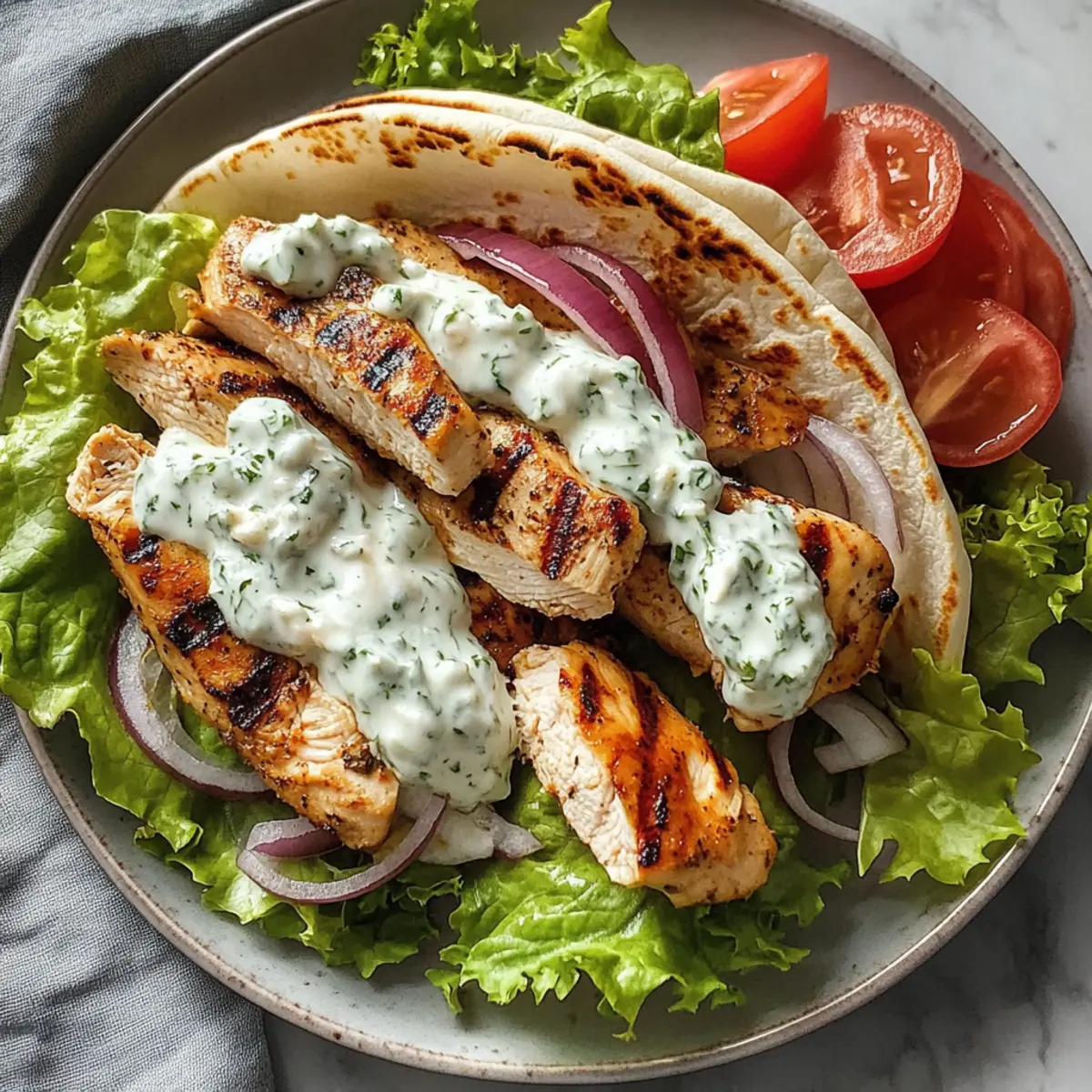 Mediterrane Hähnchen-Gyros mit Feta-Tzatziki schnell genießen 3