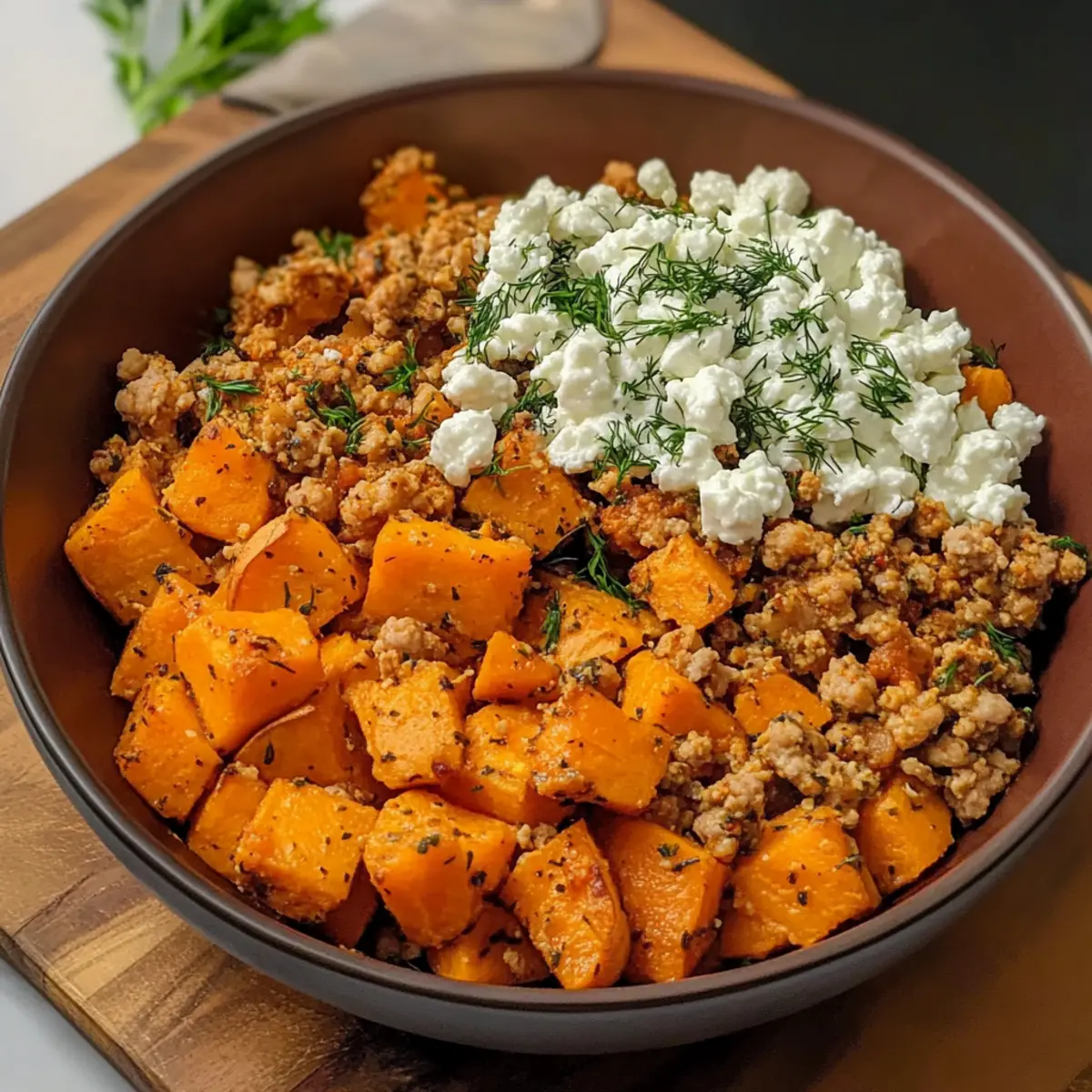 Mouthwatering Ground Turkey and Sweet Potato Bowl uyscy6
