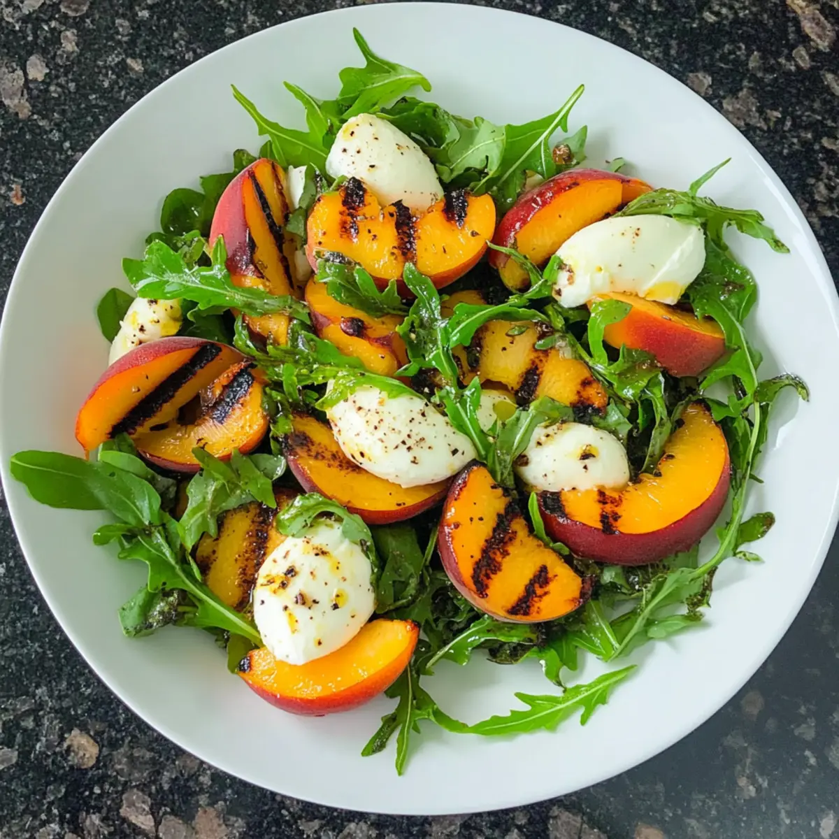 Mozzarella Salat mit Pfirsich für heiße Sommertage 2 Mozzarella Salat mit Pfirsich re4aoj