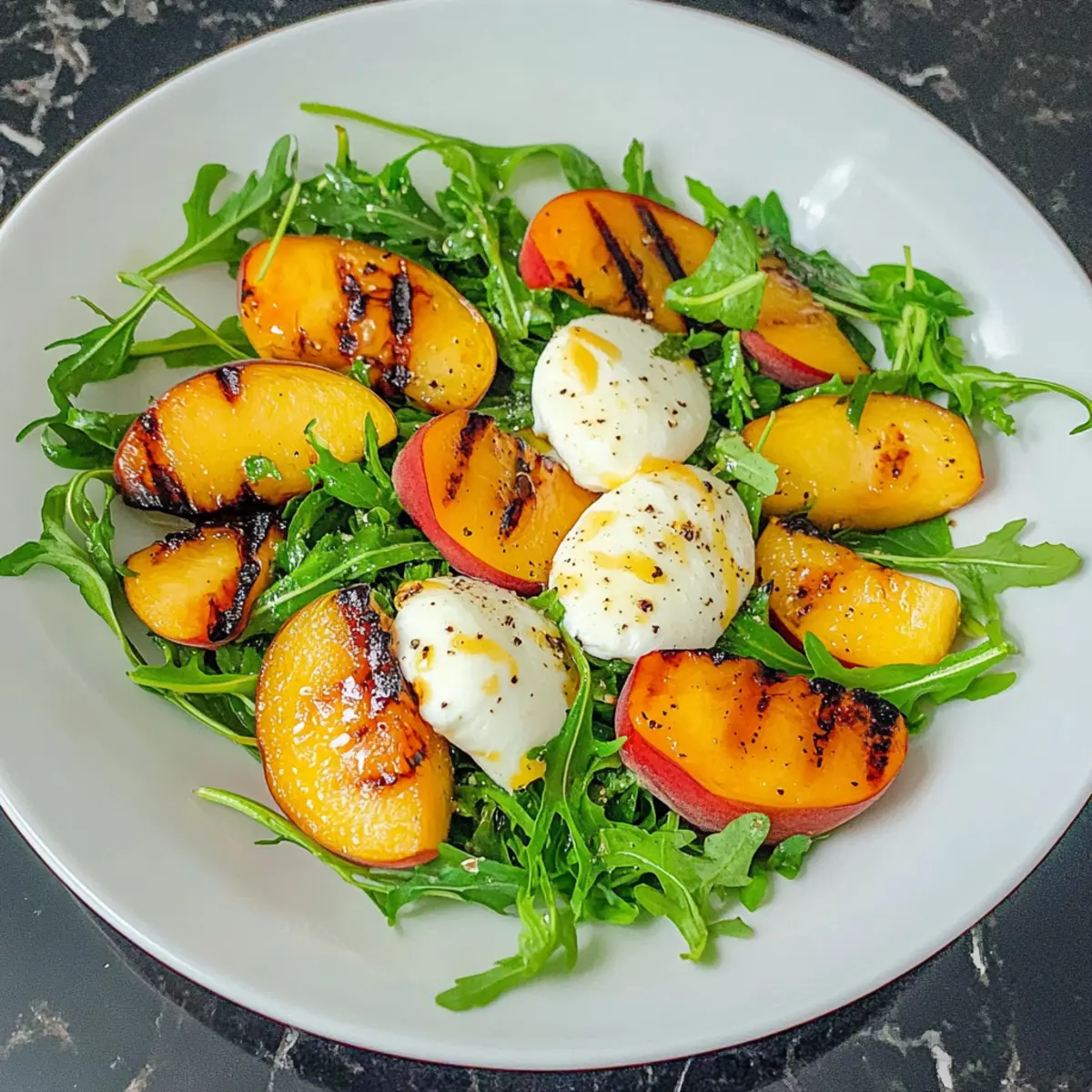 Mozzarella Salat mit Pfirsich für heiße Sommertage 4 Mozzarella Salat mit Pfirsich yqqbbb