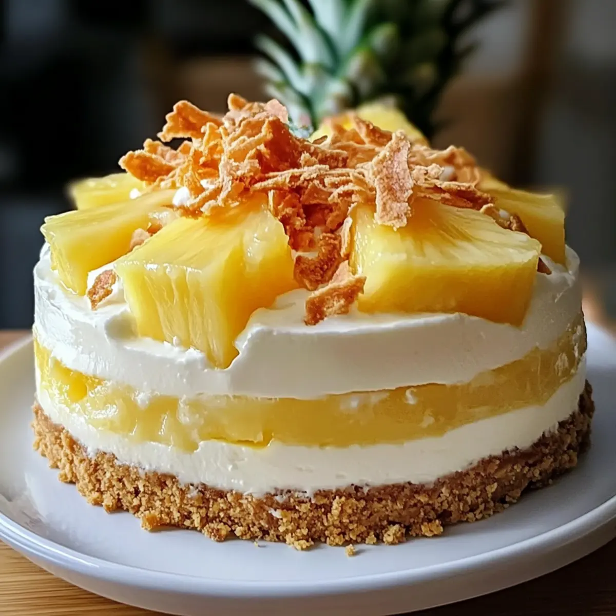 No Bake Pineapple Mousse Cheesecake zrr9nt
