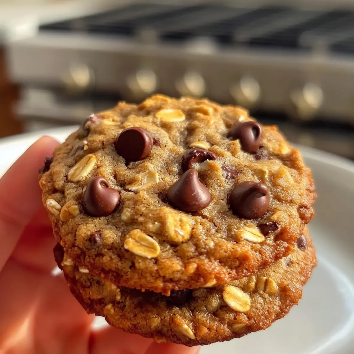 Hafer-Schokoladenkekse gesund und einfach backen 3 Oat Chocolate Cookies nwouor