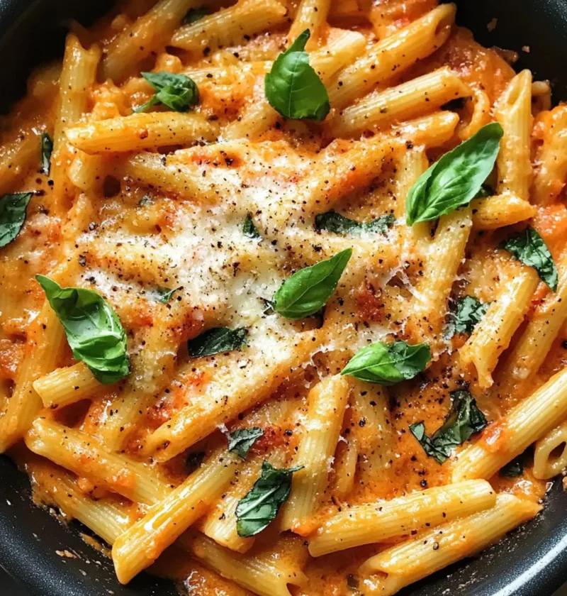 Ein-Pfannen-Cremige-Tomaten-Pasta für Eilige 1 Ein-Pfannen-Cremige-Tomaten-Pasta