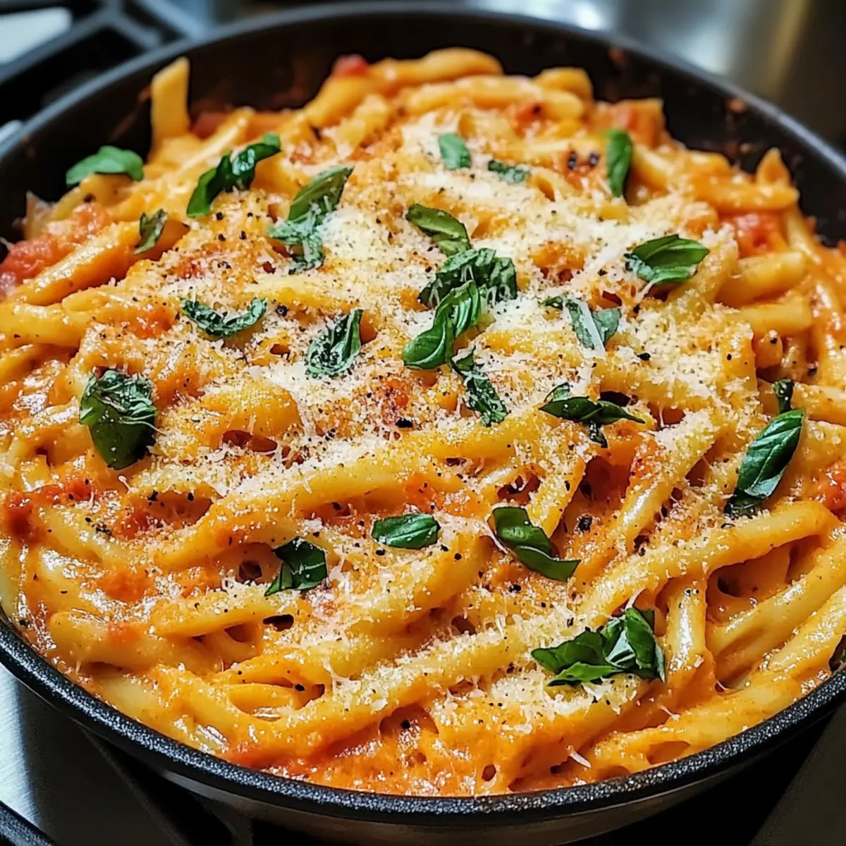 Ein-Pfannen-Cremige-Tomaten-Pasta für Eilige 3 One Pan Creamy Tomato Pasta bvtqjf