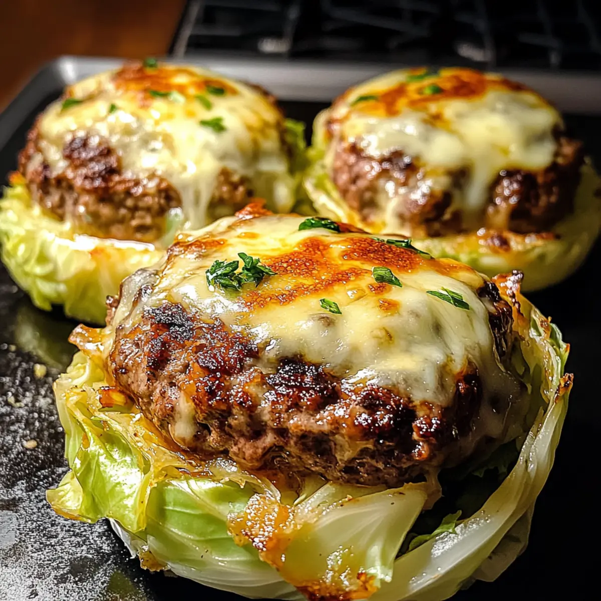 Oven Baked Cabbage Burgers yee3mi