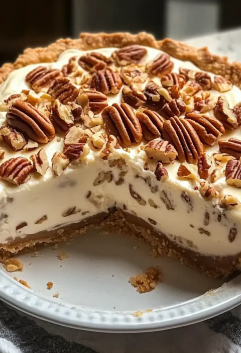 Pekannusscremetorte Rezept Zutaten: - 1 Kuchenkruste - 1 Tasse Pekannüsse, gehackt - 1 Tasse brauner Zucker - 1/2 Tasse Zucker - 1/2 Tasse Maisbrei - 1/2 Tasse Butter, geschmolzen - 4 Eier - 1 Teelöffel Vanilleextrakt - 1 Teelöffel Salz - 1 Tasse Schlagsahne (optional) Anleitung: 1. Ofen auf 175 Grad Celsius vorheizen. 2. In einer Schüssel Pekannüsse, braunen Zucker, Zucker, Maisbrei, geschmolzene Butter, Eier, Vanilleextrakt und Salz vermengen. 3. Die Mischung in die Kuchenkruste gießen. 4. 60-70 Minuten backen, bis die Füllung fest ist. 5. Abkühlen lassen und nach Belieben mit Schlagsahne servieren.