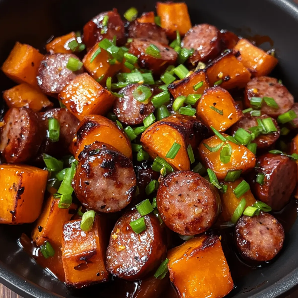 Wurst und Süßkartoffeln mit Honigknoblauchsoße Rezept 4 Sausage and Sweet Potatoes with Honey Garlic Sauce Recipe l8yne5