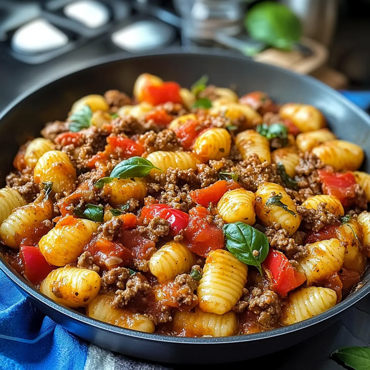 Schnelle Gnocchi Pfanne mit Rinderhack & Paprika Rezept 2 Schnelle Gnocchi Pfanne mit Rinderhack Paprika Rezept sldvan