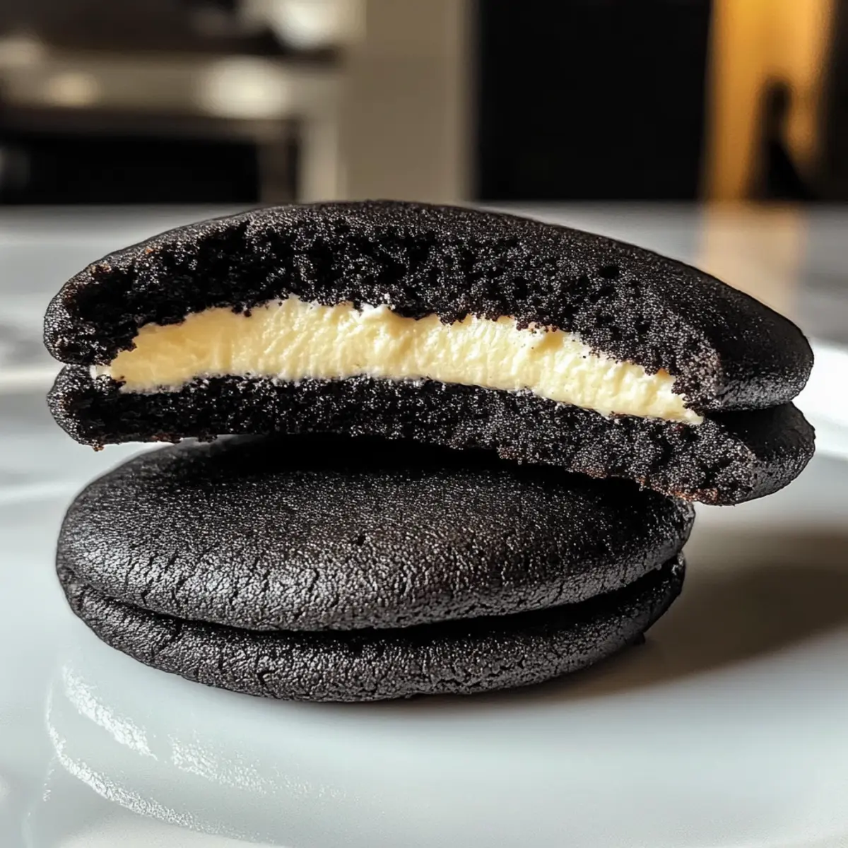 Schwarze Samt Käsekuchen Kekse für Halloween Genuss 4 Schwarze Samt Cheesecake Kekse e8t5ry