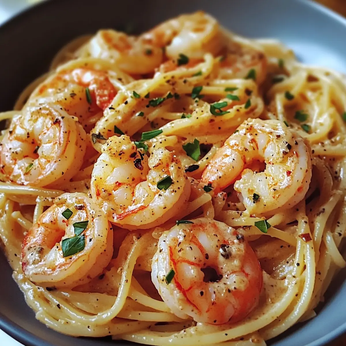 Spaghetti mit Garnelen in FrischkA¤sesauce ybg3ve