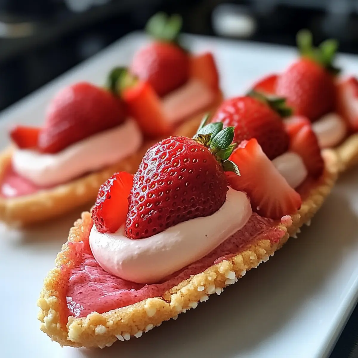 Strawberry Cookie Boats rfn7yf