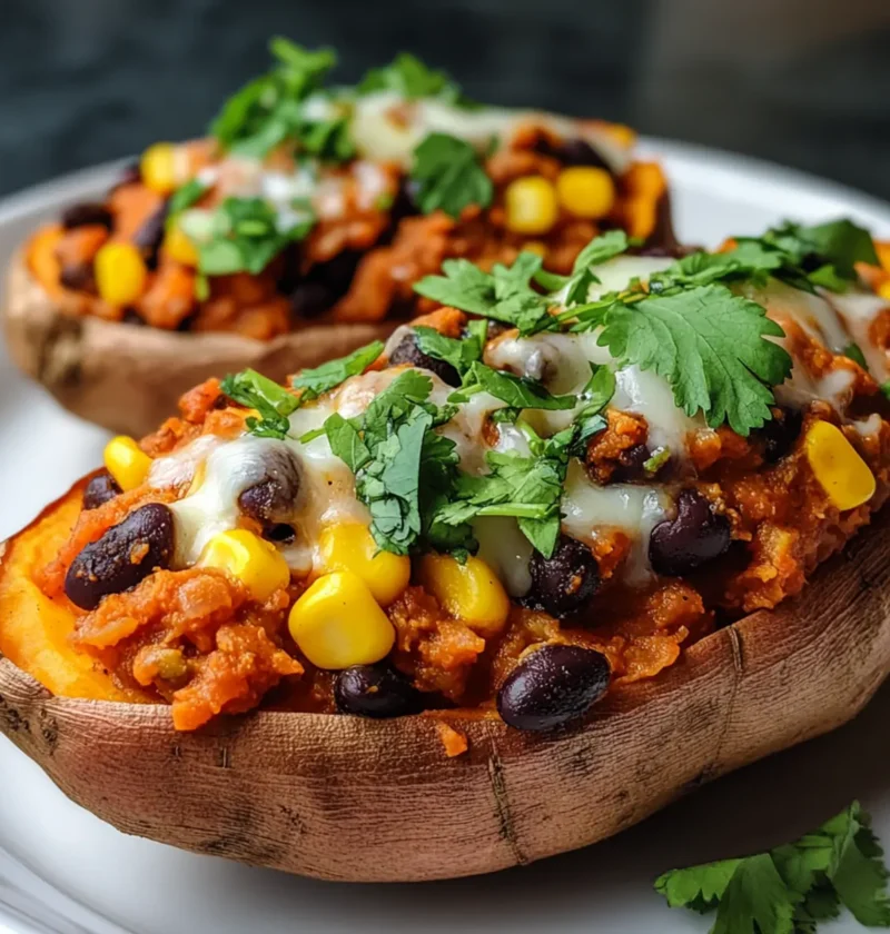 Gefüllte Süßkartoffeln mit Chili Rezept leicht gemacht 1 Gefüllte Süßkartoffeln mit Chili Rezept