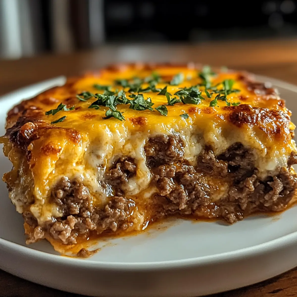 Super einfacher Keto Cheeseburger Auflauf für eilige Köche 3