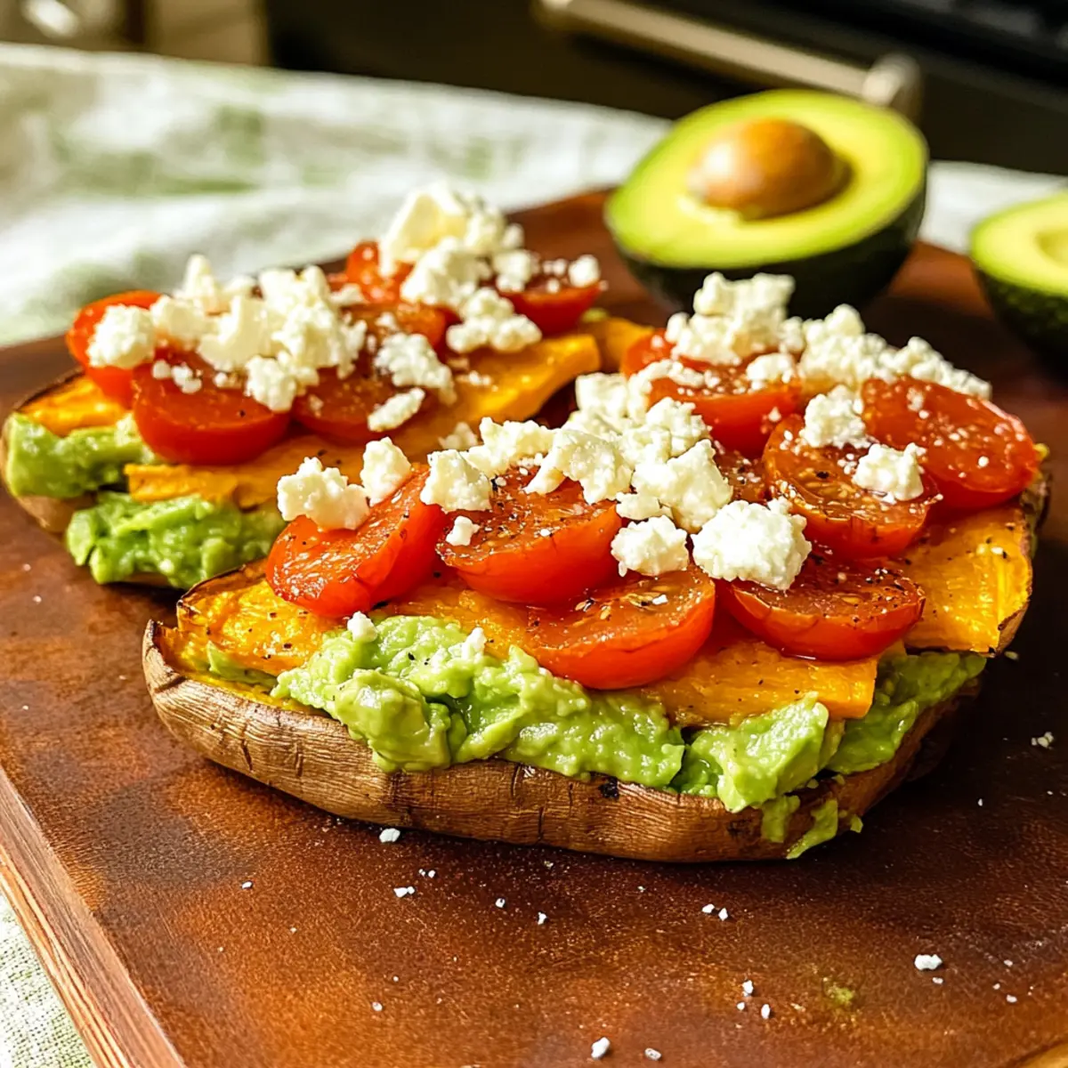 Süßkartoffel-Sandwich mit Avocado und Feta 2 Sweet Potato Sandwich aduw7u