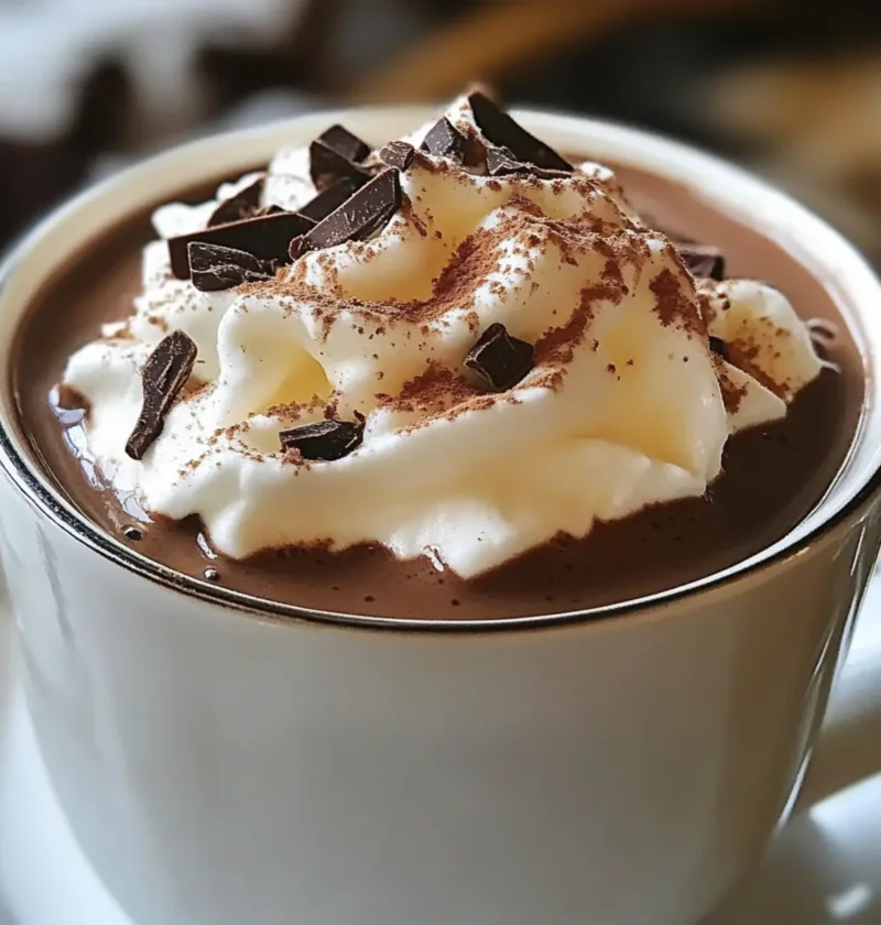 Dicke italienische heiße Schokolade reich und cremig 1 Dicke italienische heiße Schokolade reich und cremig Leckerbissen