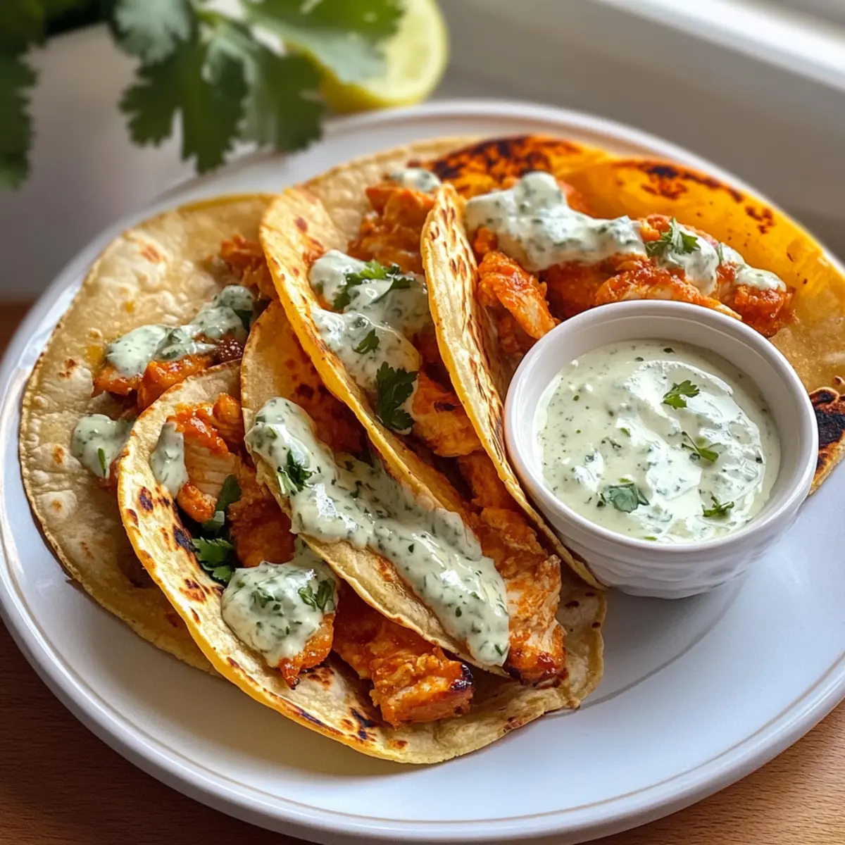 Crispy Buffalo Chicken Tacos y9kdtw