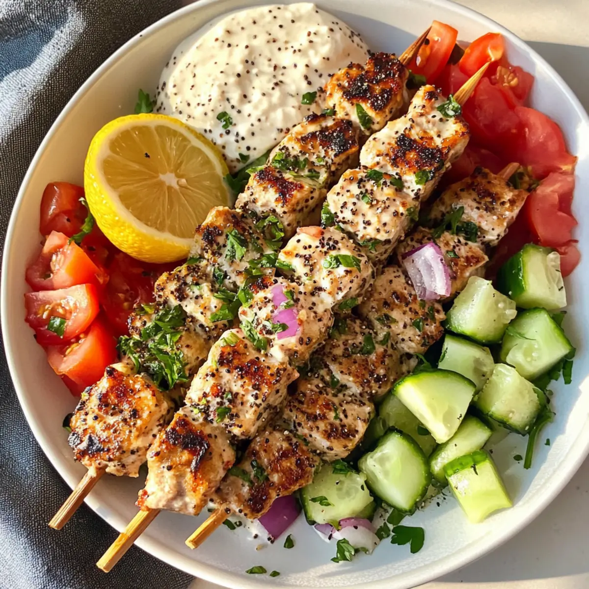 Lemon Tahini Sheet Pan Kebabs l8qbyi